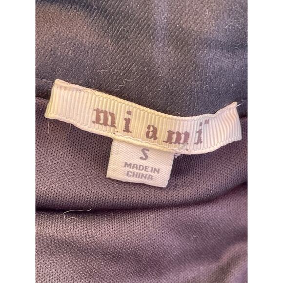 Miami Women's Size Small‎ Black Mini Skirt with Floral Embroidered Front Cotton - Picture 3 of 3